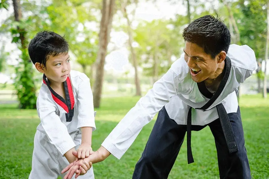 Kids martial arts lessons improving confidence and coordination